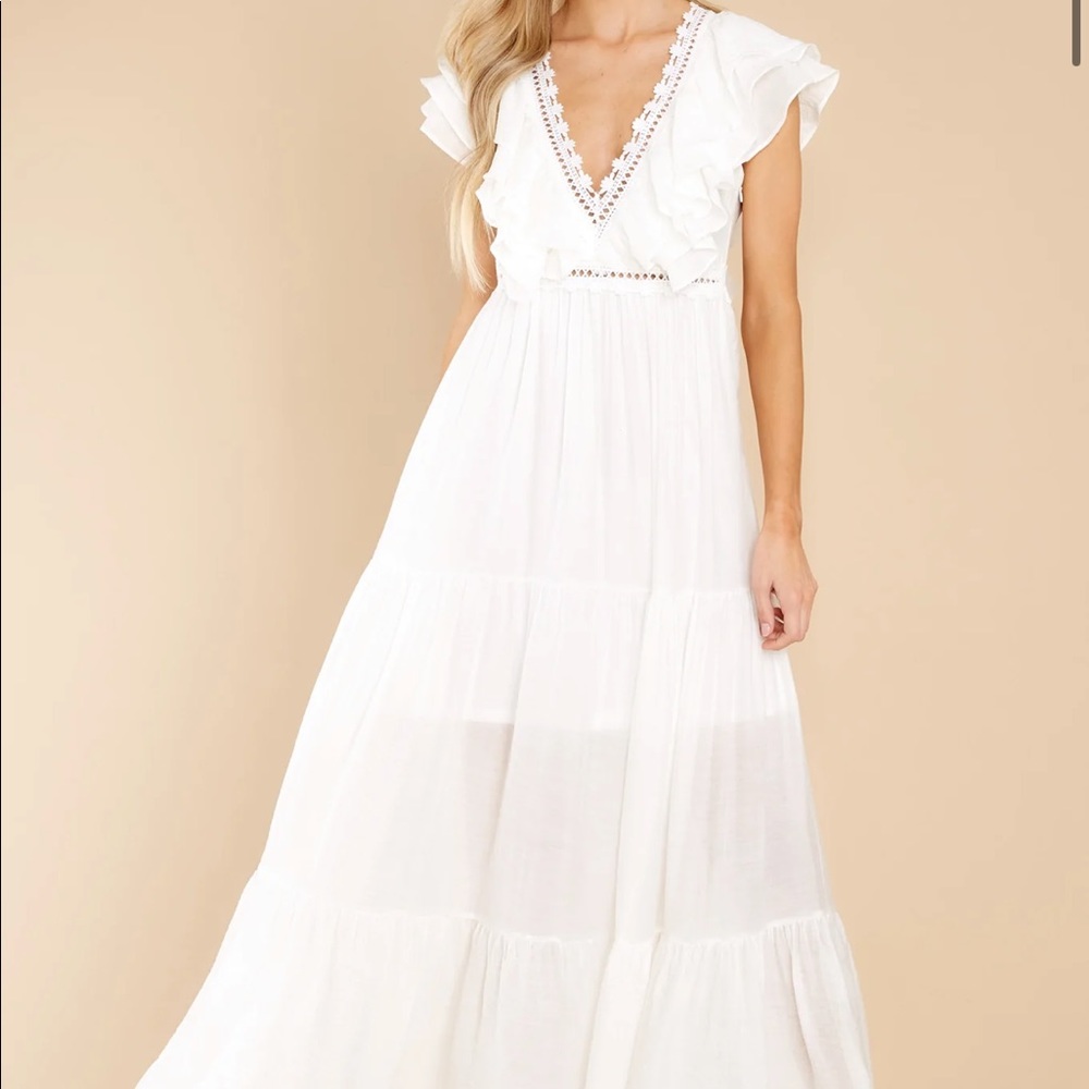 White Aura the Label Maxi Dress - Like New!